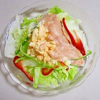 スパサラもどきのそーめんサラダ